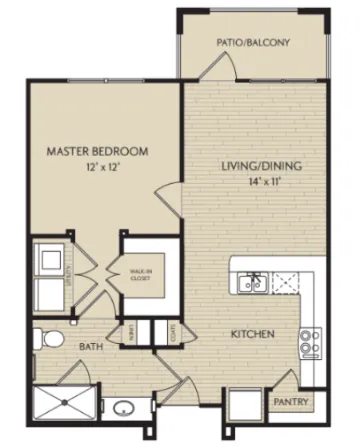 Watercrest at Shadow Creek Ranch Houston Apartment Floor Plan 2