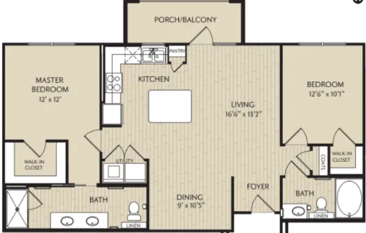 Watercrest at Shadow Creek Ranch Houston Apartment Floor Plan 5