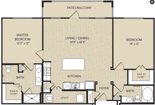 Watercrest at Shadow Creek Ranch Houston Apartment Floor Plan 6