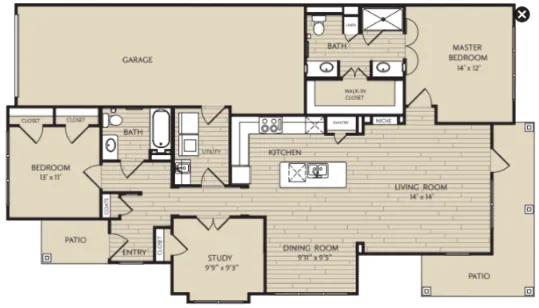 Watercrest at Shadow Creek Ranch Houston Apartment Floor Plan 7