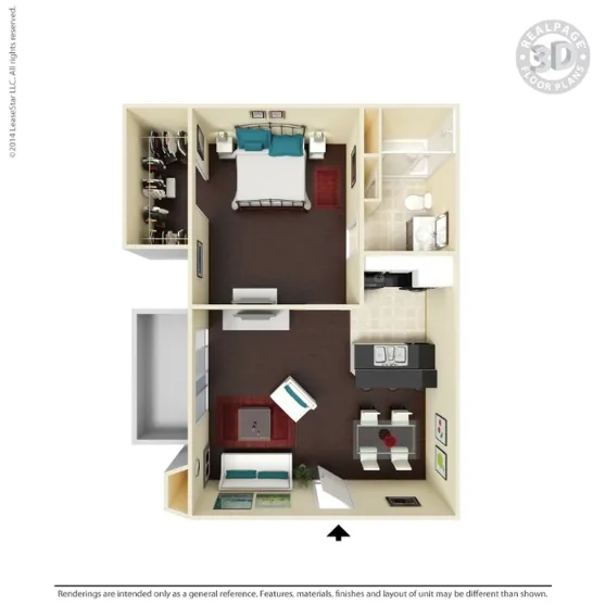 Waterford @ Bellmar Dallas Apartment Floor Plan 2