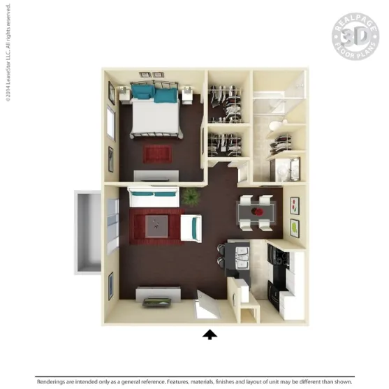 Waterford @ Bellmar Dallas Apartment Floor Plan 3