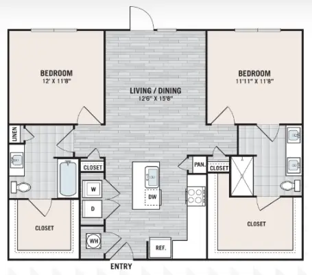 West Love Apartments floor plan 2