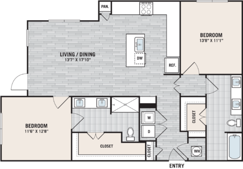 West Love Apartments floor plan 4