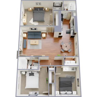 Willow Creek Apartment Homes Floorplan 5