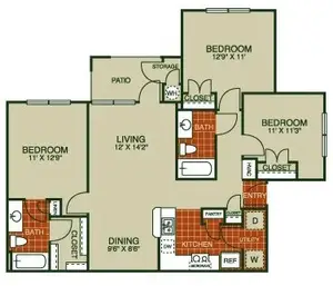 Willow Park Apartments FloorPlan 4