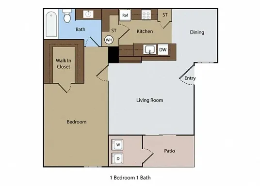 Windchase Hamlet Apartments Houston Floor Plan 2