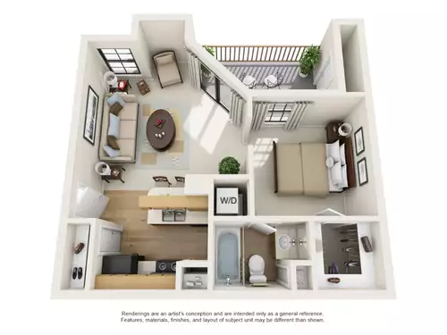 Windsong Apartments Floorplan 1