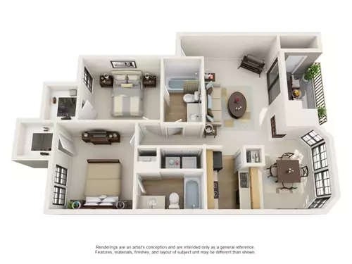 Windsong Apartments Floorplan 4