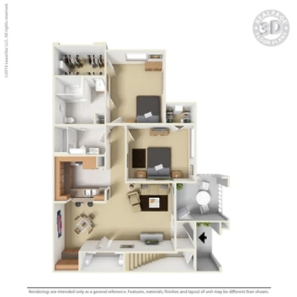 Windsor Gardens Apartments Pasadena Houston floor Plan 3