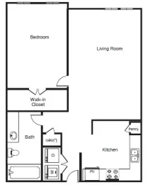 Windsor West Lemmon Dallas Apartment Floor Plan 6