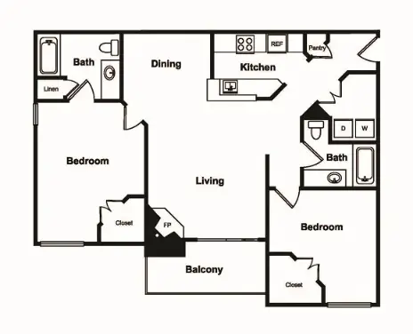 Windsor on White Rock Lake floor plan 1