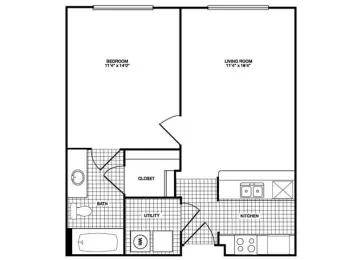 Winsted at White Rock Houston Apartment Floor Plan 10