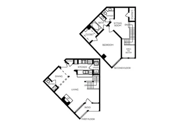 Winsted at White Rock Houston Apartment Floor Plan 2