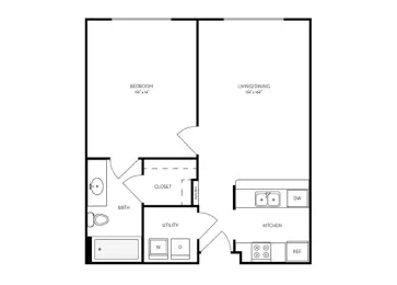 Winsted at White Rock Houston Apartment Floor Plan 8