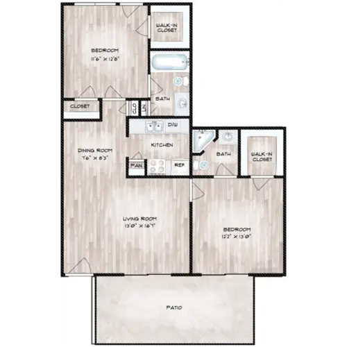 Woodlake Townhomes FloorPlan 13