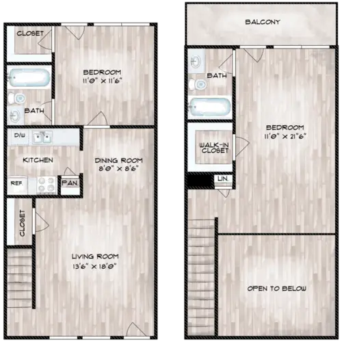 Woodlake Townhomes FloorPlan 14