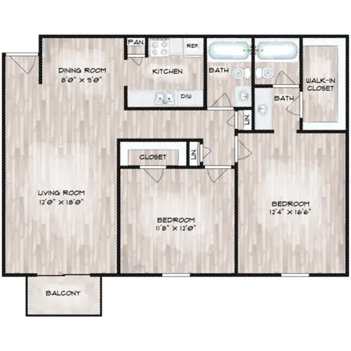 Woodlake Townhomes FloorPlan 15