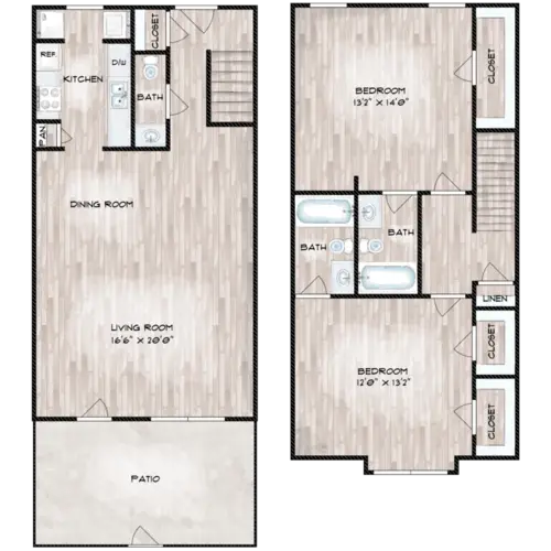 Woodlake Townhomes FloorPlan 16