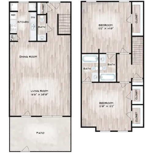 Woodlake Townhomes FloorPlan 17