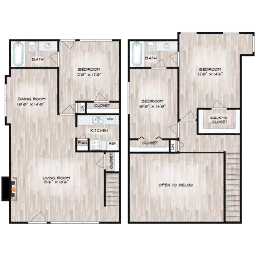 Woodlake Townhomes FloorPlan 18