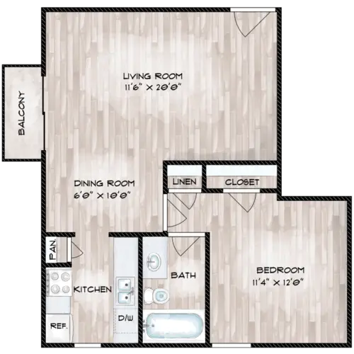 Woodlake Townhomes FloorPlan 3