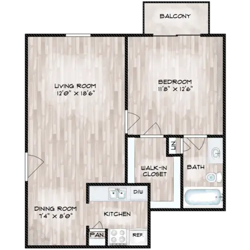 Woodlake Townhomes FloorPlan 5