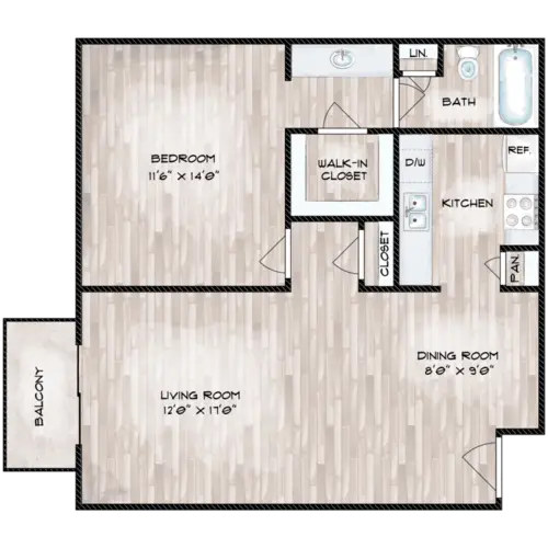 Woodlake Townhomes FloorPlan 6