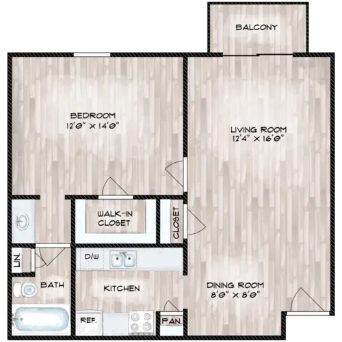 Woodlake Townhomes FloorPlan 8