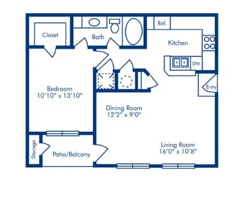 Woodland Park Apartments Floorplan 2