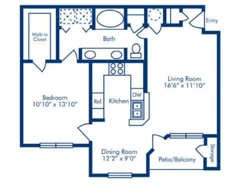 Woodland Park Apartments Floorplan 3