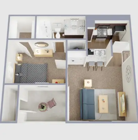 coronado apartments dallas floorplan 1