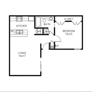 fisher trails apartments dallas floorplan 1