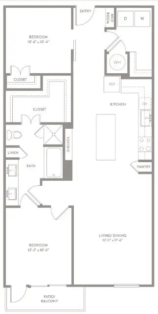 knox heights dallas floorplan 1