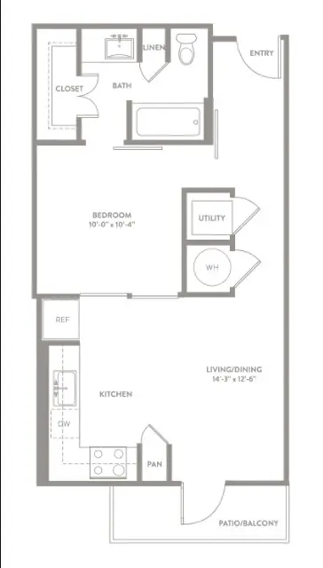 knox heights dallas floorplan 1