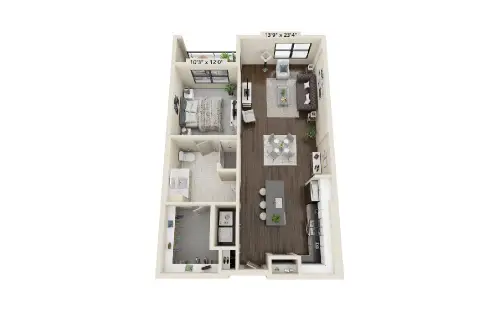 the drake white rock dallas floorplan 6