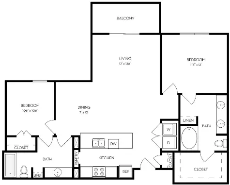 the dylan dallas floorplan 4