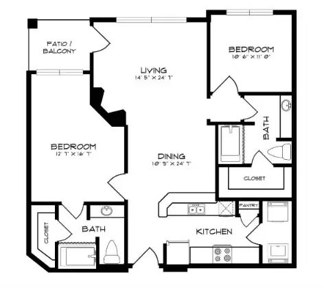 trails of white rock dallas floorplan 1