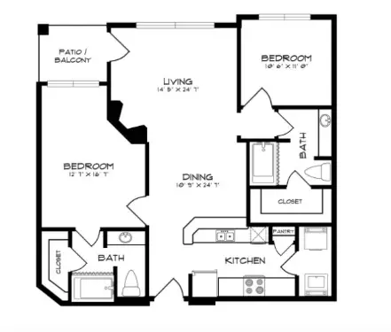 trails of white rock dallas floorplan 3