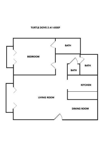 turtle dove apartments dallas floorplan 1