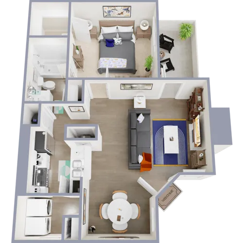 301 Greenville Apartments FloorPlan 1