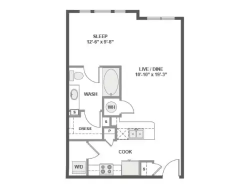 AMLI Frisco Crossing Floorplan 1