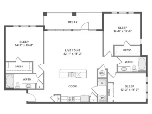 AMLI Frisco Crossing Floorplan 11