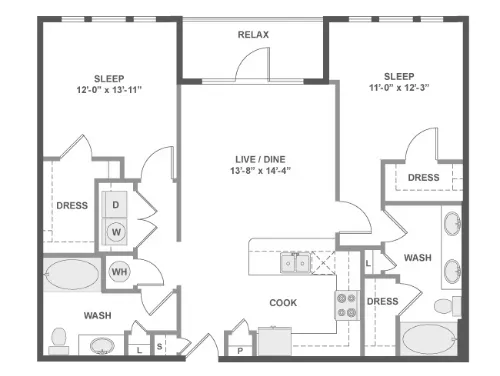 AMLI Frisco Crossing Floorplan 6