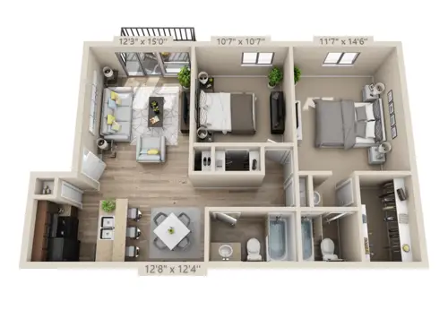 Addison at the Park 2BD FloorPlan 02