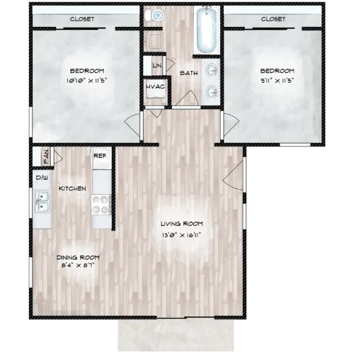 Aqua 16 Apartments floor plan 2