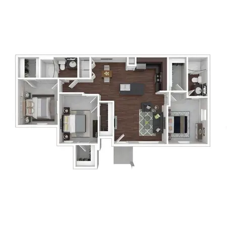 Ashwood Apartments Pflugerville FloorPlan 12