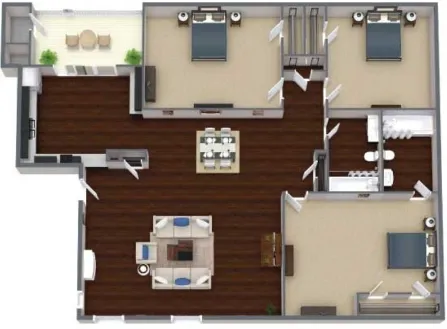 Barrett Apartment Homes Dallas Apartment Floor Plan 12