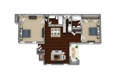 Barrett Apartment Homes Dallas Apartment Floor Plan 7