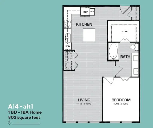 Bent Tree Lofts Floorplan 5